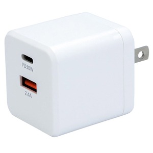 星光商事 SEIKOSHOJI USB充電器 窒化ガリウム GaN PPS対応 PD45W ホワイト SK-CH1A1CPD45WH