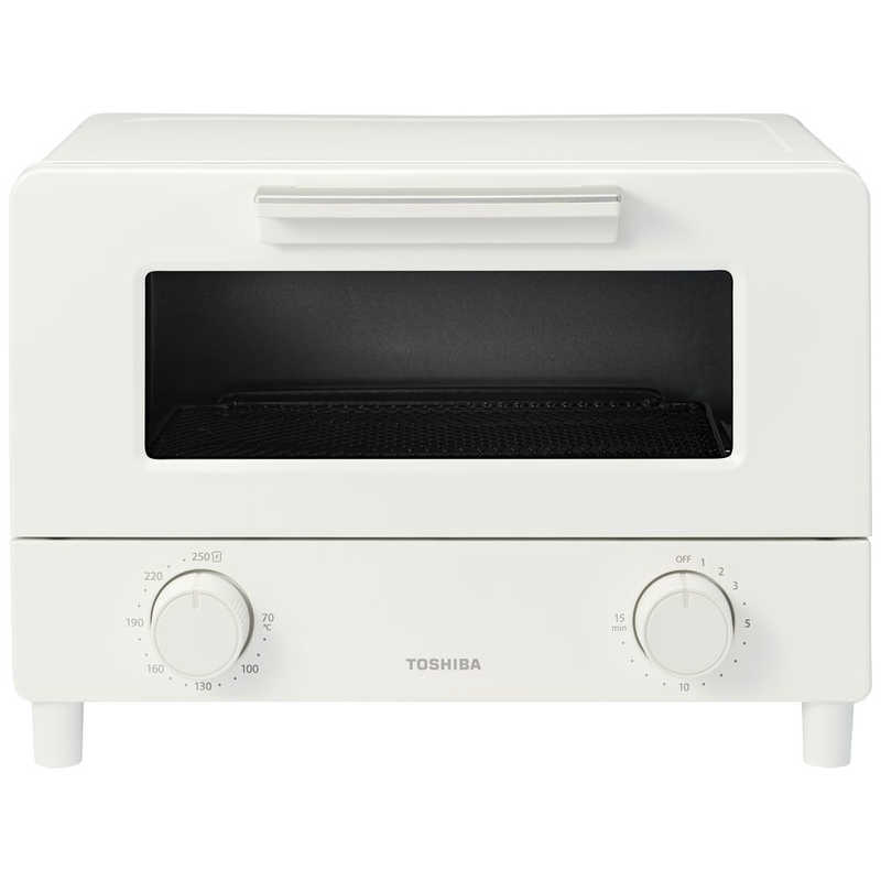 東芝 TOSHIBA オーブントースター 黒鉛素材ヒーター 2枚焼き ミルキーホワイト HTR-W5-W