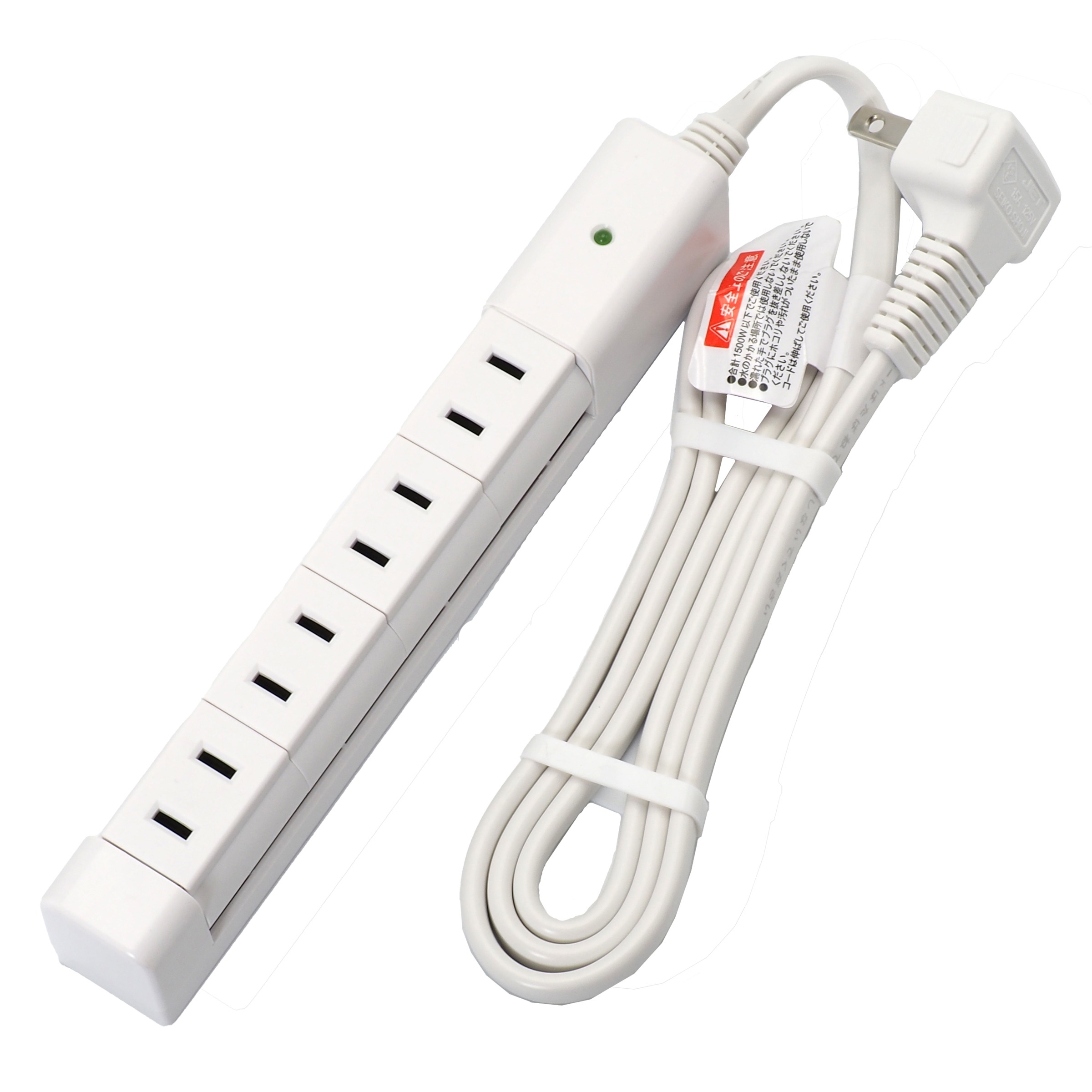 星光商事 STAR LIGHT 回転スリムタップ 4個口 1m ホワイト SK-4KRT01W