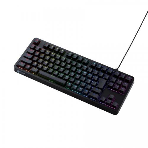 エレコム ELECOM メカニカルゲーミングキーボード 有線 着脱式ケーブル RGB 茶軸/ タクタイル 日本語配列 Windows 11 対応 V custom TK-VK310TBK