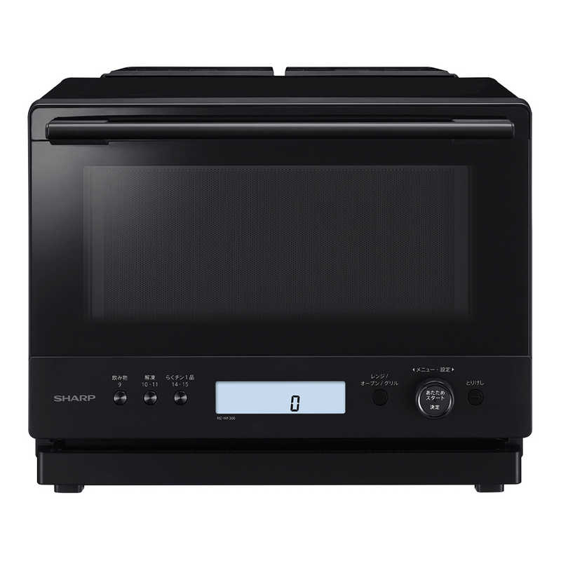 シャープ SHARP 過熱水蒸気オーブンレンジ PLAINLY 30L 1段調理 縦開き ブラック RE-WF306-B