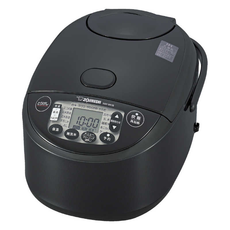 象印 ZOJIRUSHI IH炊飯ジャー 1升炊き 極め炊き ブラック NW-VK18-BA