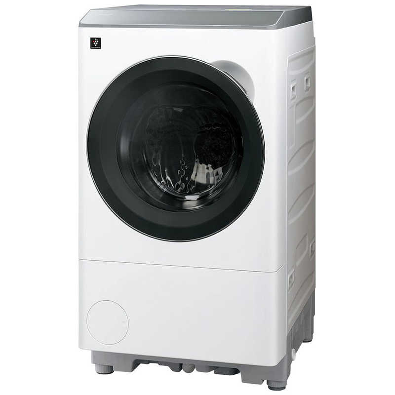 シャープ SHARP ドラム式洗濯乾燥機 洗濯12kg 乾燥6kg 左開き プラズマクラスター マットホワイト ES-12X1-WL(大型)