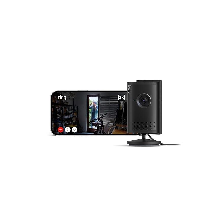 アマゾン Amazon Ring 屋内用セキュリティカメラ Indoor Cam Plus ブラック B0DXMZ5N11