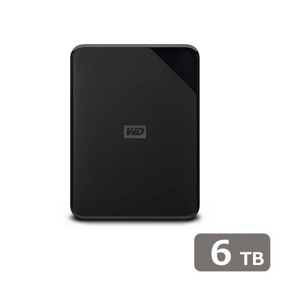 ウエスタンデジタル Western Digital ポータブルHDD WD Elements SE Portable 2024年モデル USB3.0対応 6TB WDBG8A0060BBK-JESN
