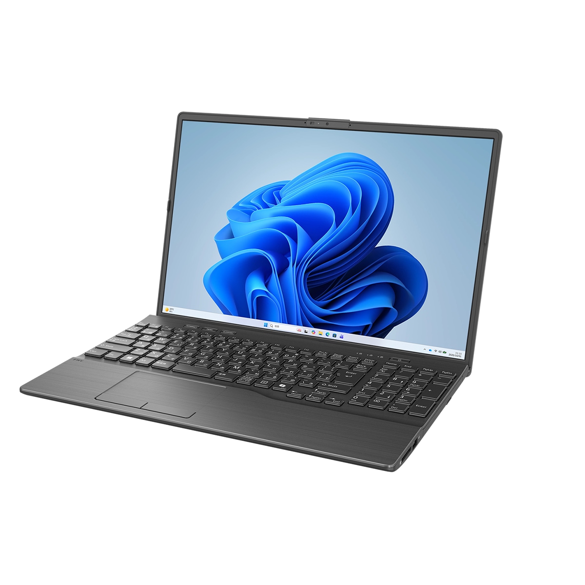 富士通 FUJITSU ノートパソコン FMV Note A A53-L2 16.0型 Ryzen 5 7535U メモリ16GB SSD512GB DVDスーパーマルチ Officeオプション付 ブライトブラック FMVA53L2BA