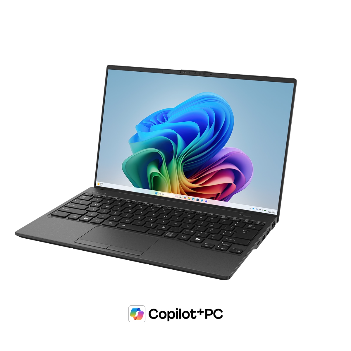 富士通 FUJITSU ノートパソコン FMV Note U U59-L2 14.0型 タッチパネル Core Ultra 5 226V メモリ16GB SSD512GB Windows 11 Home Office付 ピクトブラック FMVU59L2BA
