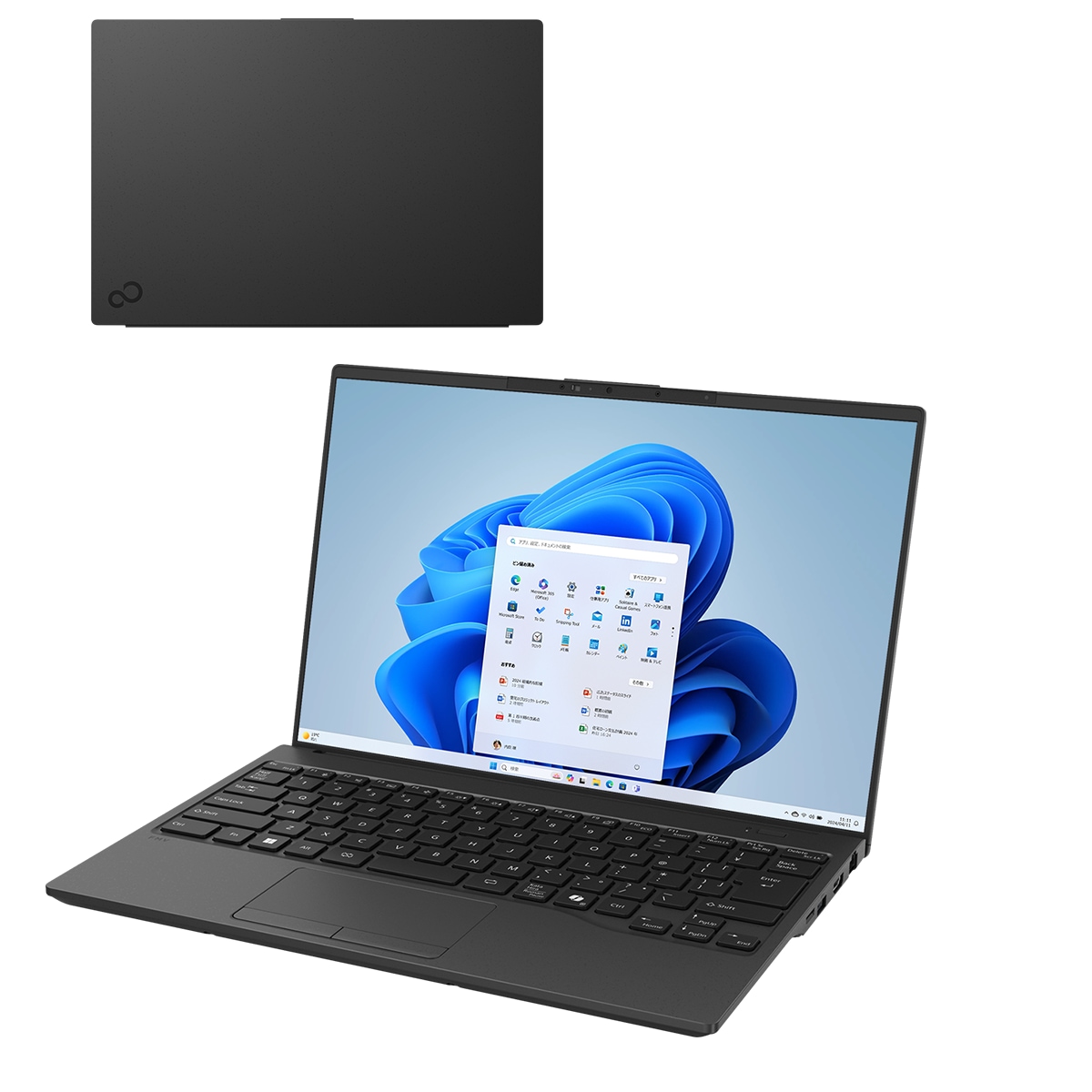 富士通 FUJITSU ノートパソコン FMV Note U UX-K3 14.0型 Core Ultra 7 255U メモリ16GB SSD512GB Windows 11 Home Office付 ピクトブラック FMVUXSK3BA