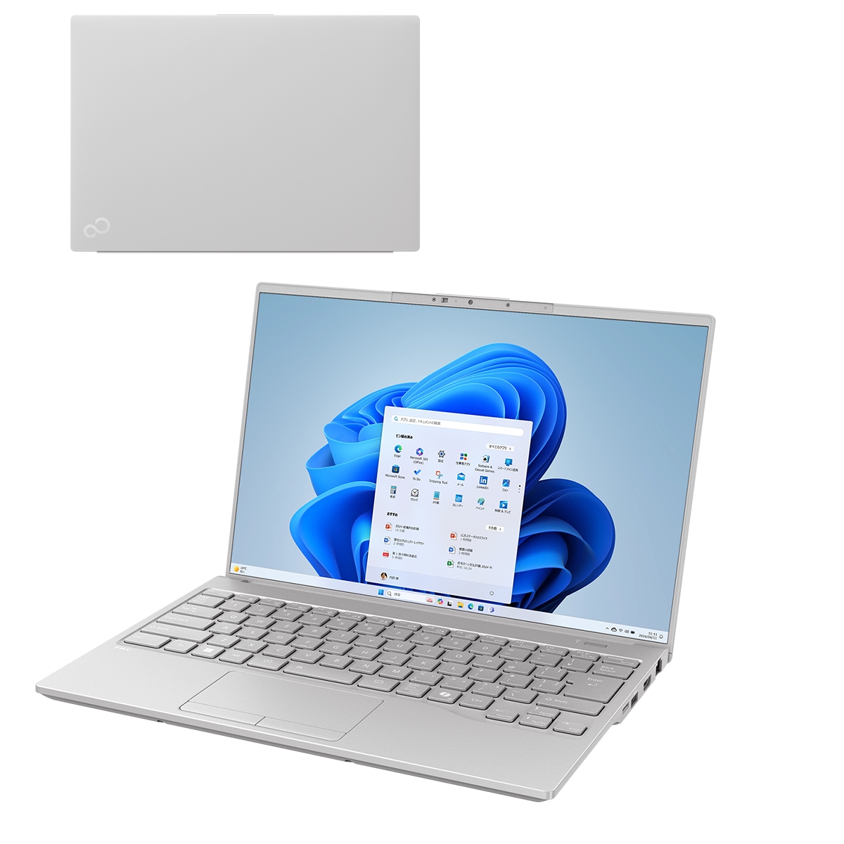 富士通 FUJITSU ノートパソコン FMV Note U U77-K3 14.0型 Core Ultra 7 155H メモリ16GB SSD512GB Officeオプション付 ピクトブラック FMVU77K3BA