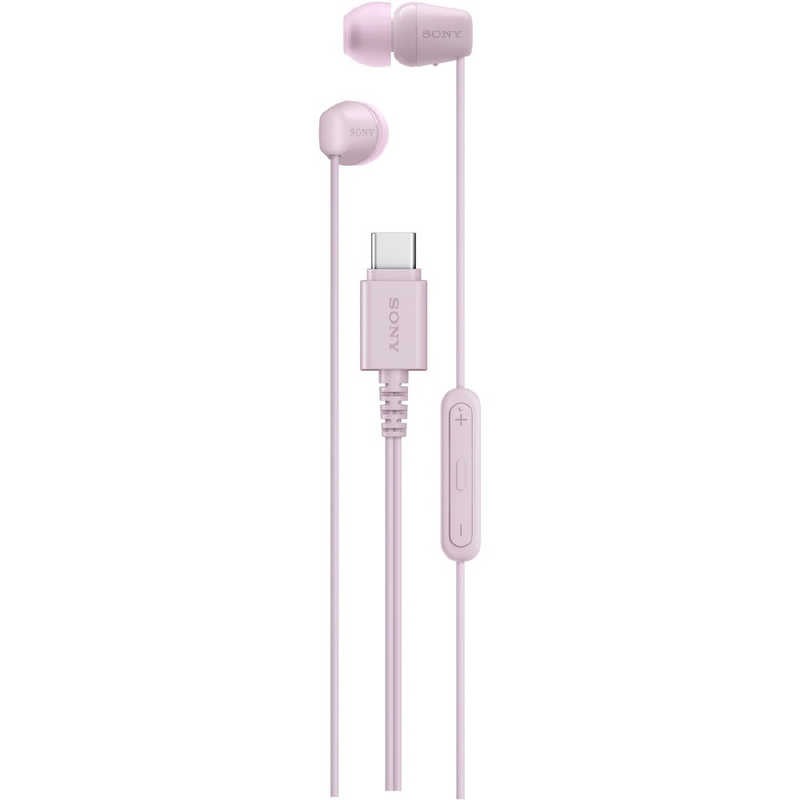 ソニー SONY 有線イヤホン ピンク IER-EX15C-PZ