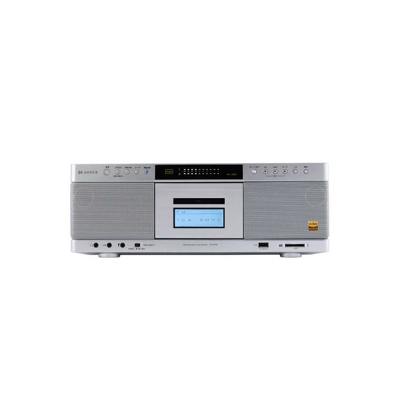 東芝 TOSHIBA CDラジカセ AUREX シルバー AX-KCR90-S