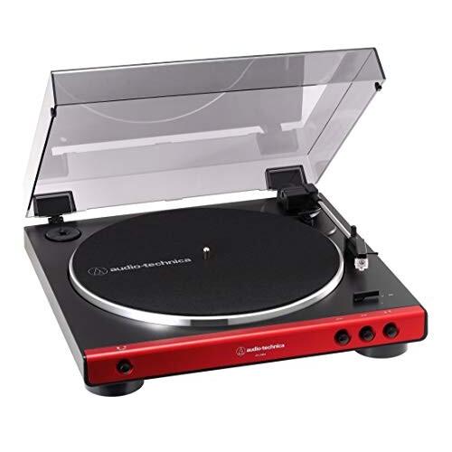 オーディオテクニカ audio-technica フルオートレコードプレーヤー レッド AT-LP60X RD