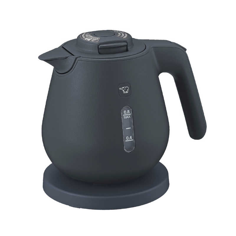 象印 ZOJIRUSHI 電気ケトル 0.8L ソフトブラック CK-DC08-BM