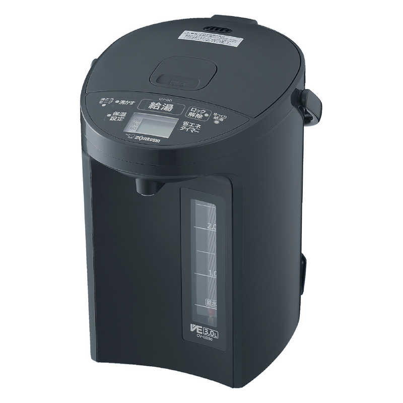 象印 ZOJIRUSHI 電気ポット VE電気まほうびん 3.0L 優湯生 ソフトブラック CV-GD30-BM