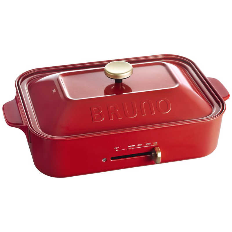 ブルーノ BRUNO コンパクトホットプレート BOE021-RD レッド
