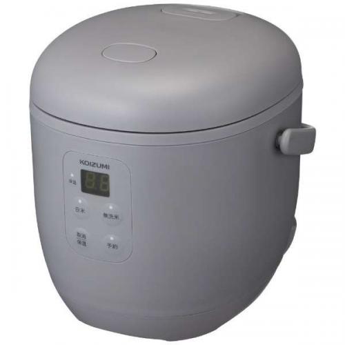 コイズミ KOIZUMI 炊飯器 マイコン 1.5合 ライスクッカーミニ グレー KSC-1514-H