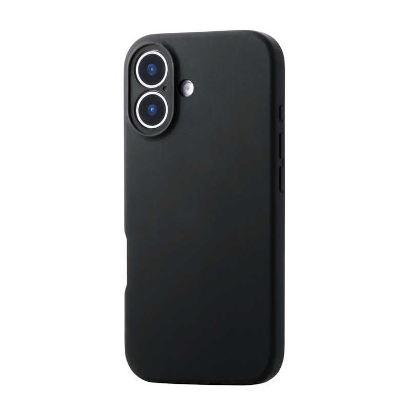 エレコム ELECOM iPhone 17ケース ハイブリッドケース シリコン MAGKEEP ブラック PMA25AHVSCMGBK