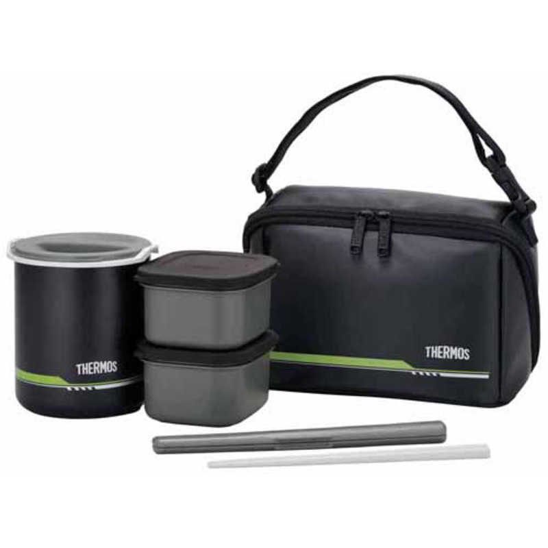 サーモス THERMOS 保温弁当箱 約1合 茶碗2.5杯分 マットブラック DBQ-502-MTBK