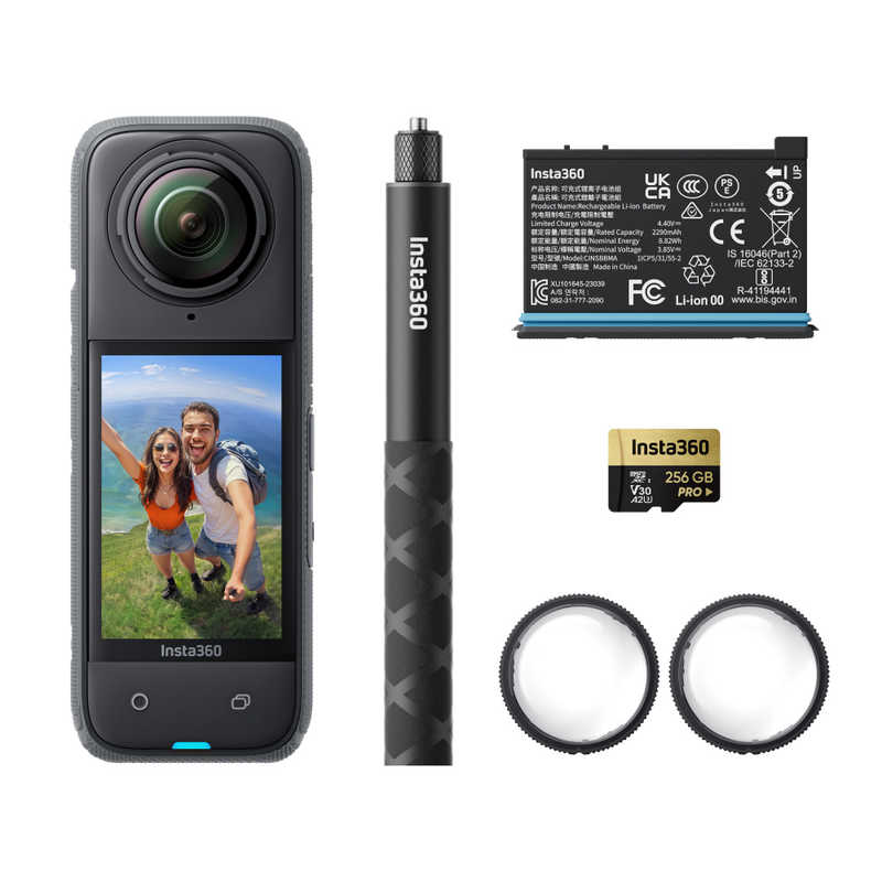 insta360 アクションカメラ Insta360 X4 アドベンチャーキット8K 360 Action CamCINSABMA-X407