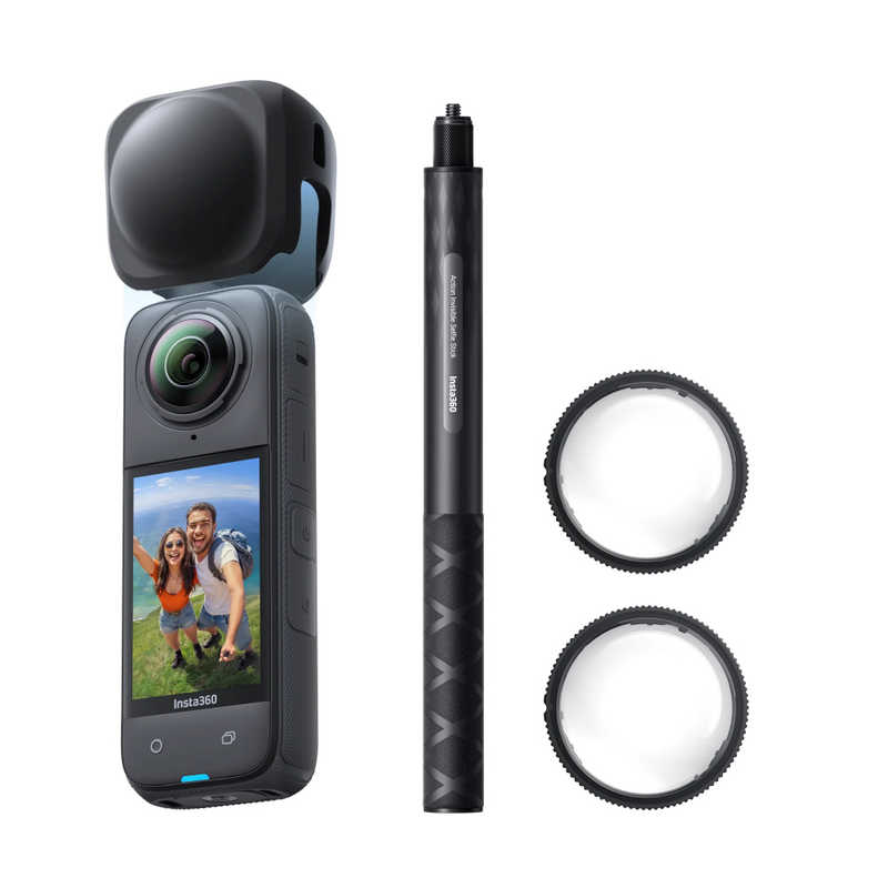 insta360 X4 360度アクションカメラ スノーボードバンドル ブラック CINSABMA-X432