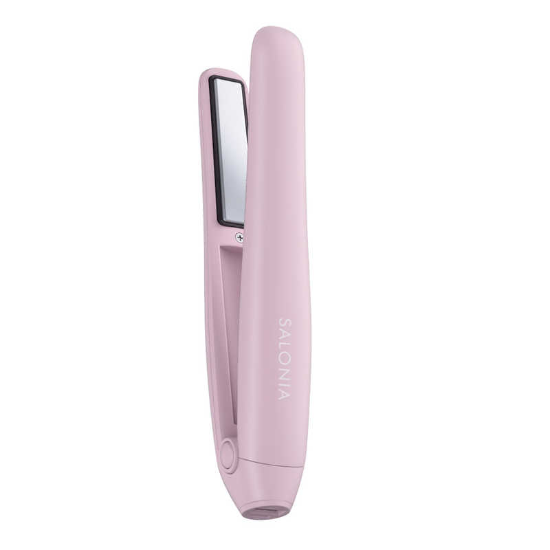 サロニア SALONIA コードレス ストレートヘアアイロン 12mm 140℃～180℃ 充電式(コードレス) ピンク KSAL25119PK