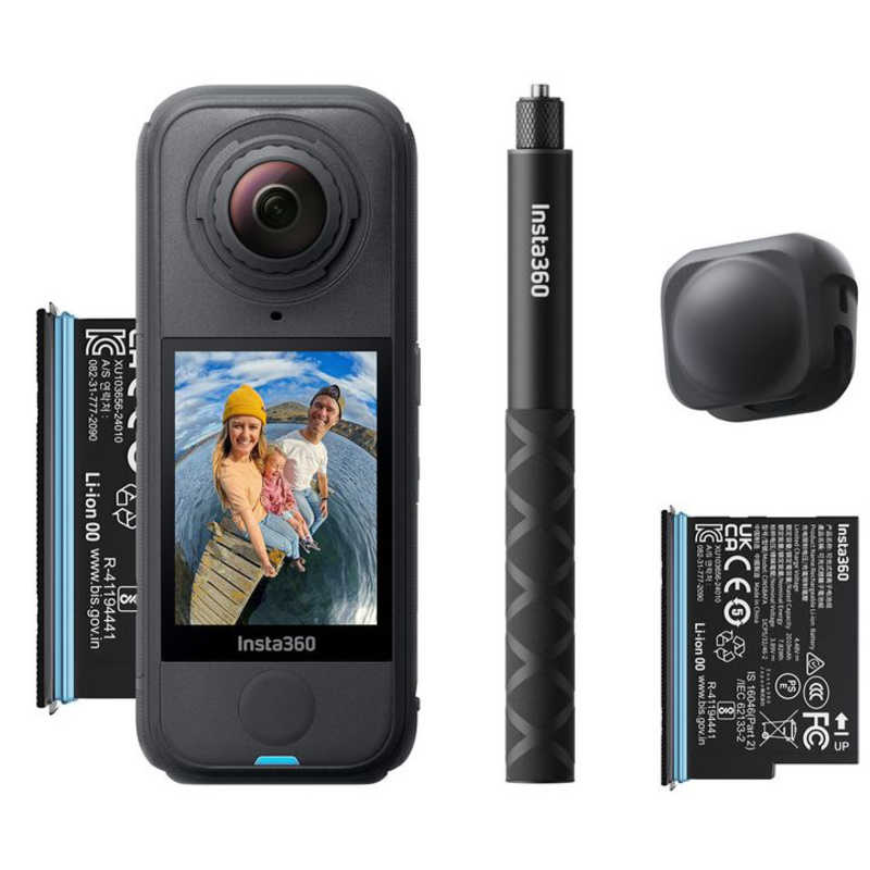 insta360 インスタ360 アクションカメラ X4 Airスターターバンドル グラファイトブラック CINSAAFA-SE03